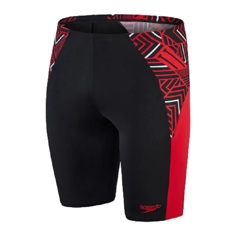 Speedo Men's ECO Endurance+ Splice Jammer V2 Black/Red